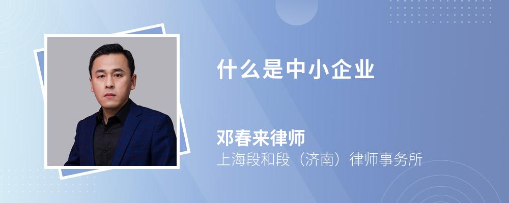 什么是中小企業(yè)