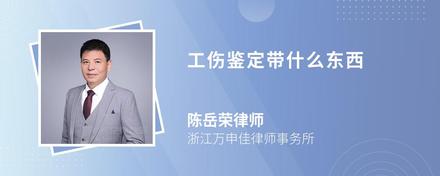 工傷鑒定帶什么東西