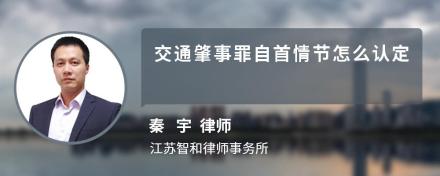 交通肇事罪自首情节怎么认定