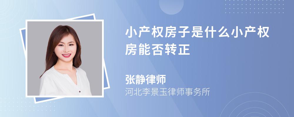 小产权房子是什么小产权房能否转正