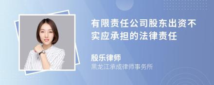 有限责任公司股东出资不实应承担的法律责任