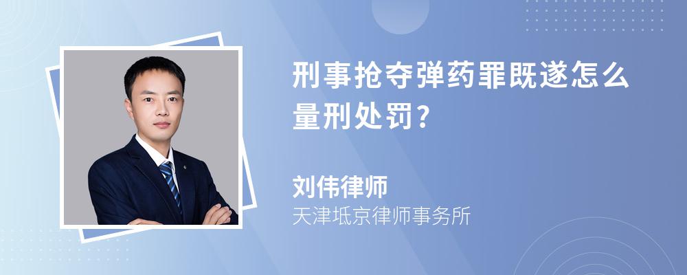 刑事抢夺弹药罪既遂怎么量刑处罚?