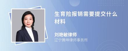 生育险报销需要提交什么材料