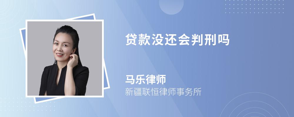 贷款没还会判刑吗