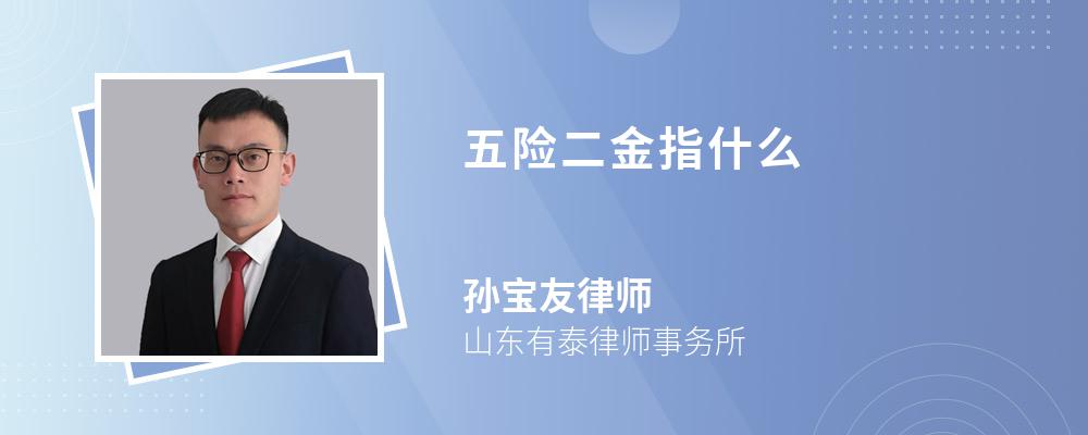 五险二金指什么