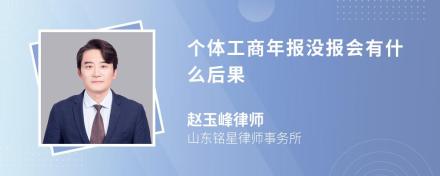 个体工商年报没报会有什么后果