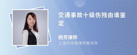 交通事故十级伤残由谁鉴定