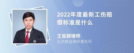 2022年度最新工伤赔偿标准是什么