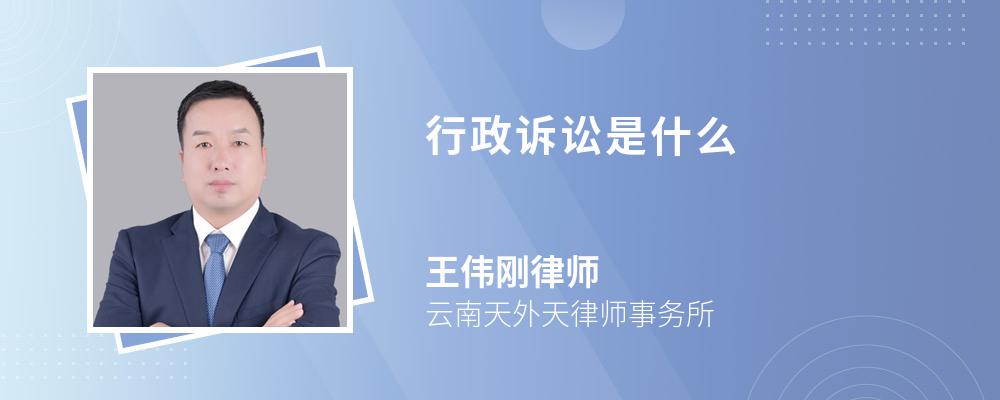 行政诉讼是什么