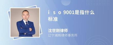 iso9001是指什么标准