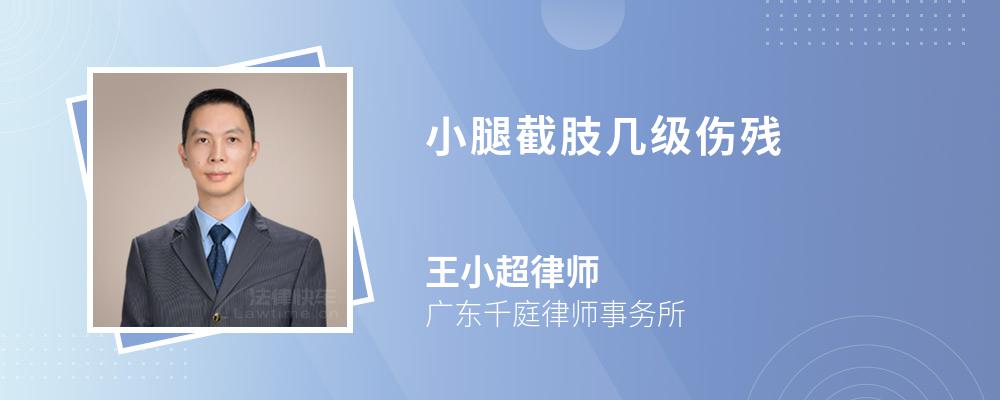 小腿截肢几级伤残