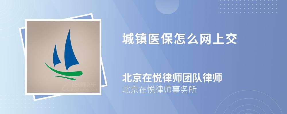 城镇医保怎么网上交