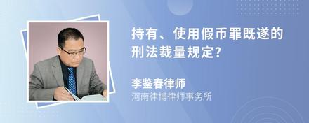 持有、使用假币罪既遂的刑法裁量规定?