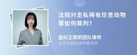 法院对走私稀有珍贵动物罪如何裁判?