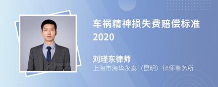 车祸精神损失费赔偿标准2020